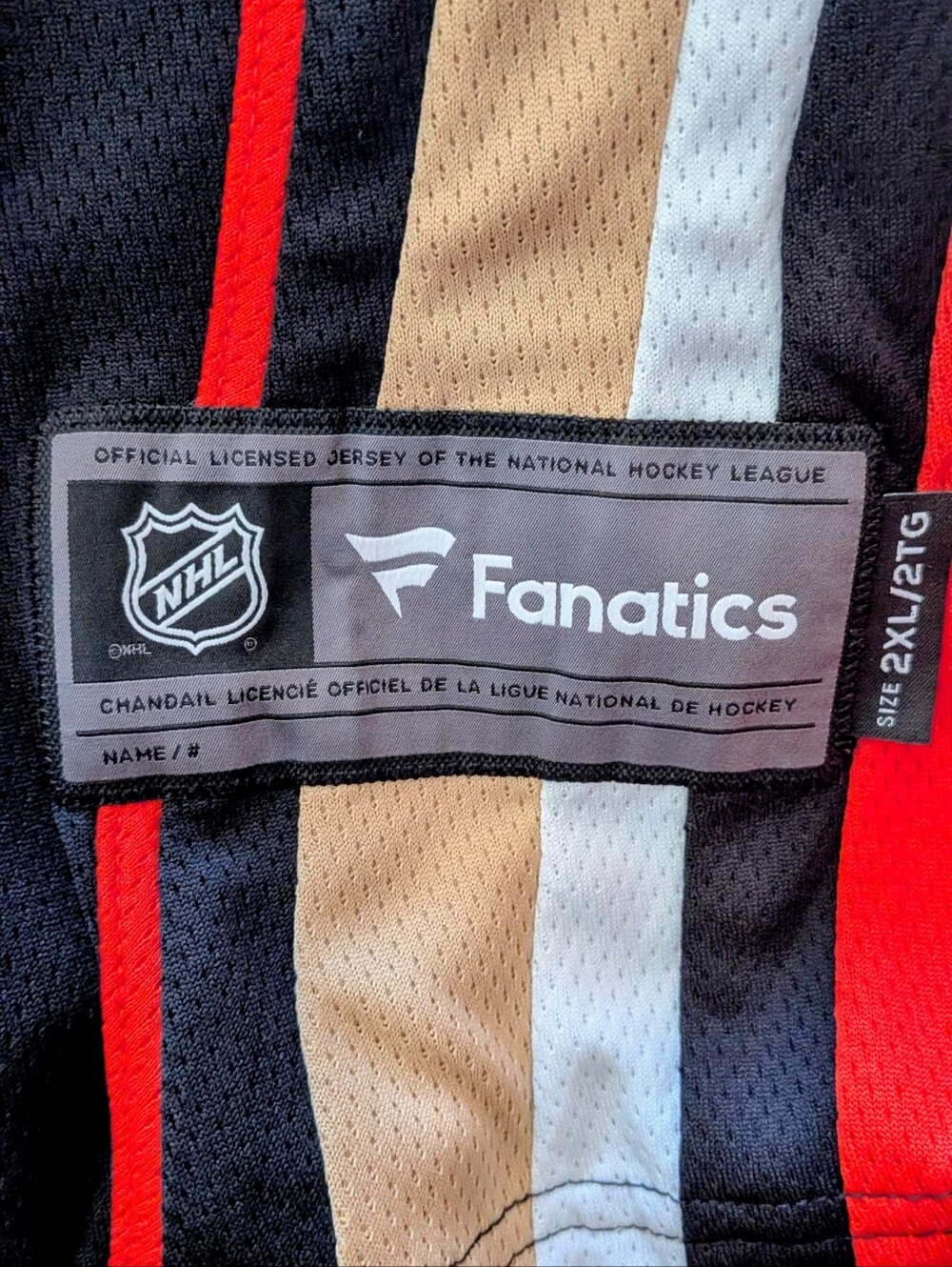 Anaheim Ducks NHL Fanatics Breakaway Home Jersey In Black And Orange XXL Men's - Picture 5 of 6